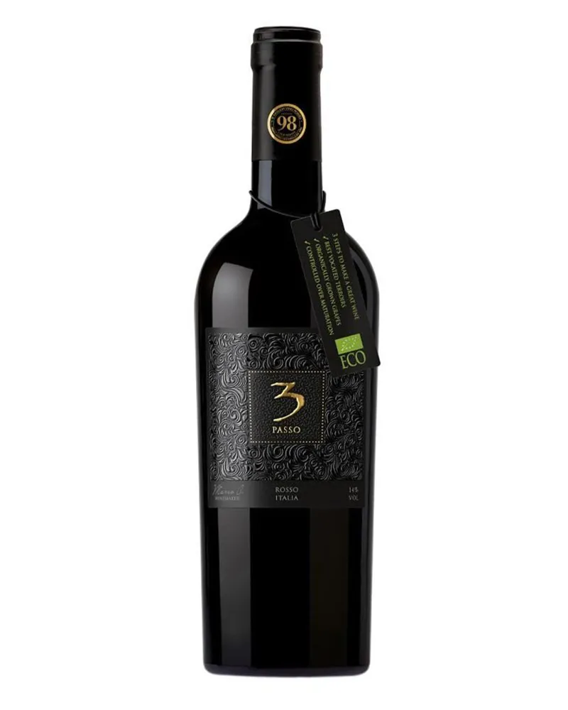 Купить Вино 3 Passo Bio Rosso 14% (0,75 л) оптом в Алматы
