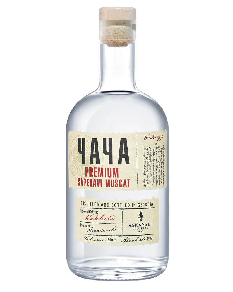 Купить Чача Askaneli Chacha Premium Saperavi Muscat 45% (0,5 л) оптом в Алматы