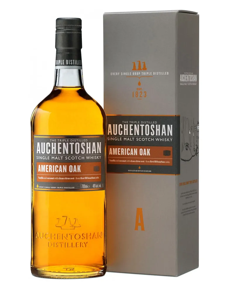 Купить Виски Auchentoshan American Oak 40% in Box (0,7 л) оптом в Алматы