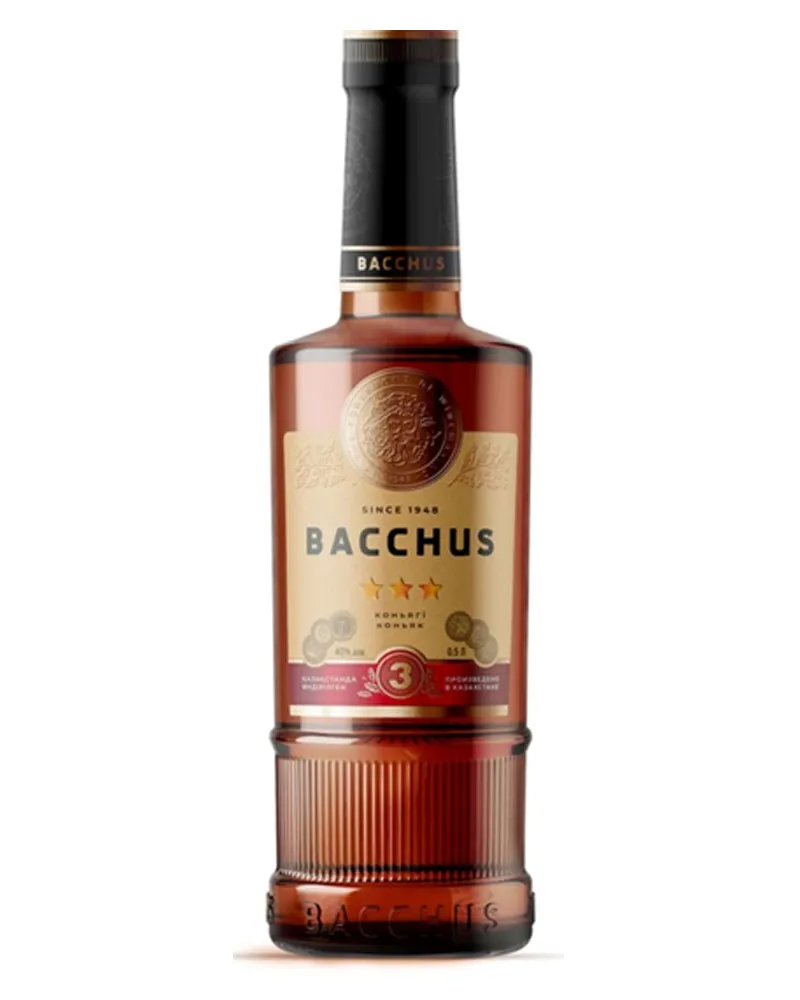 Купить Коньяк Bacchus 3 YO 40% (0,5 л) оптом в Алматы