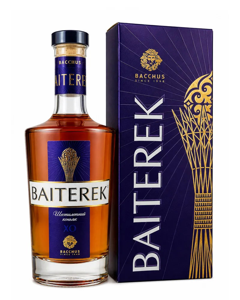 Купить Коньяк Baiterek 6YO 40% in Box (0,5 л) оптом в Алматы