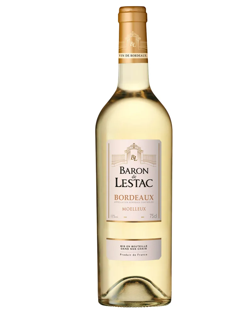 Купить Вино Baron de Lestac Bordeaux Blanc Moelleux 11% (0,75 л) оптом в Алматы