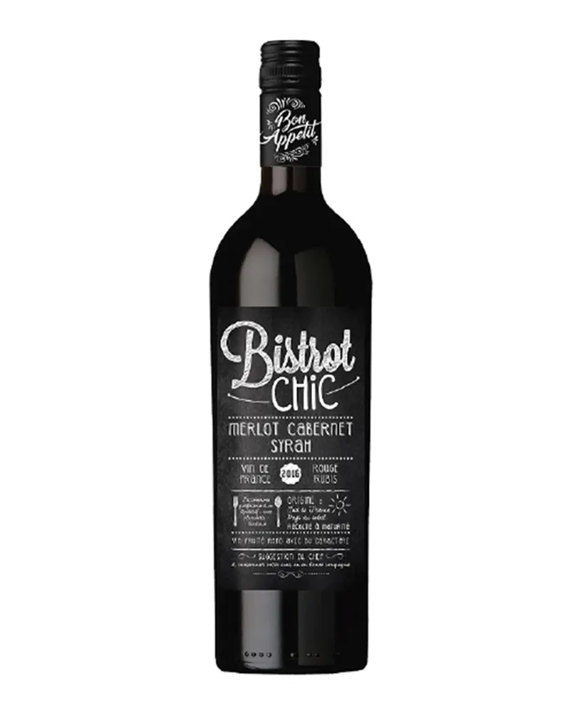 Купить Вино Bistrot Chic Merlot Cabernet Syrah 14% (0,75 л) оптом в Алматы