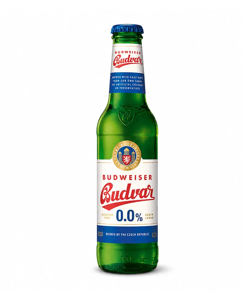 Купить Пиво Budweiser Budvar Svetly Lezak 0%, Glass (0,33 л) оптом в Алматы
