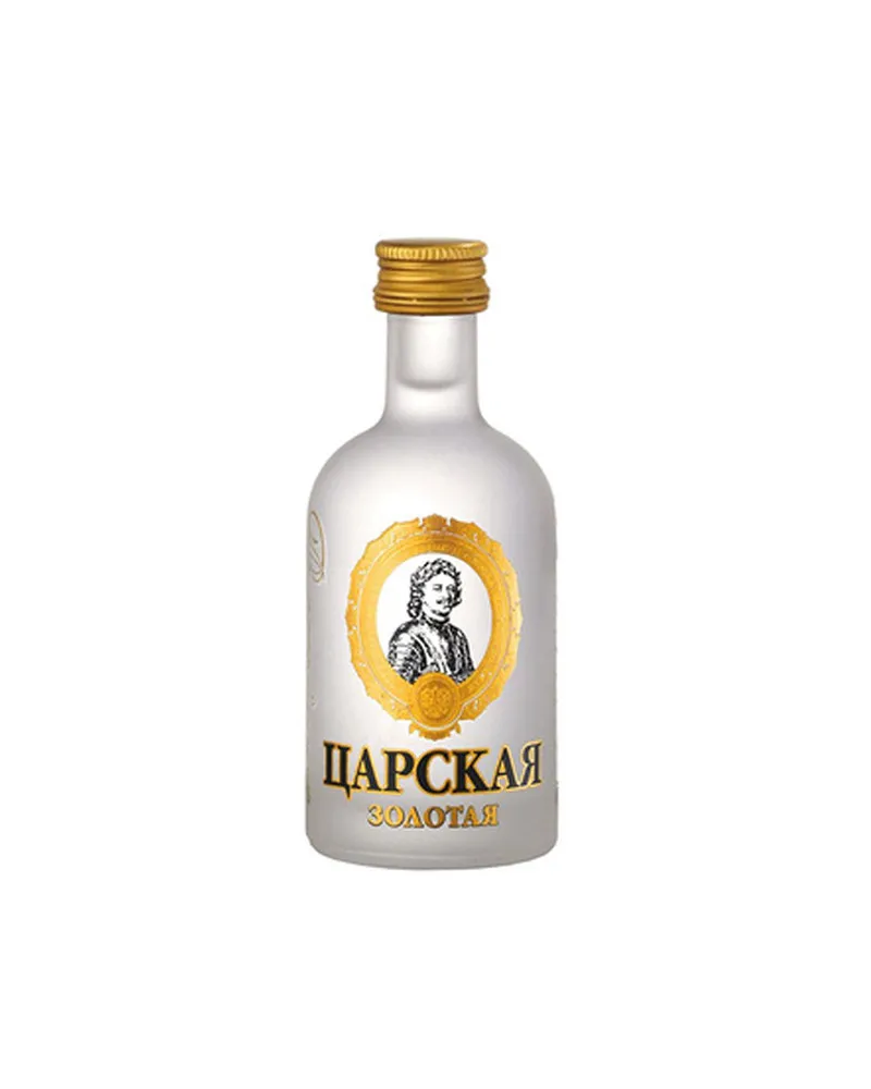 Купить Водка Царская Золотая 40% (0,05 л) оптом в Алматы