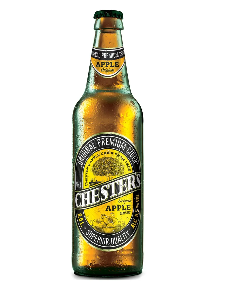 Купить Сидр Chester`s Apple Semi Dry 5% Glass (0,45 л) оптом в Алматы