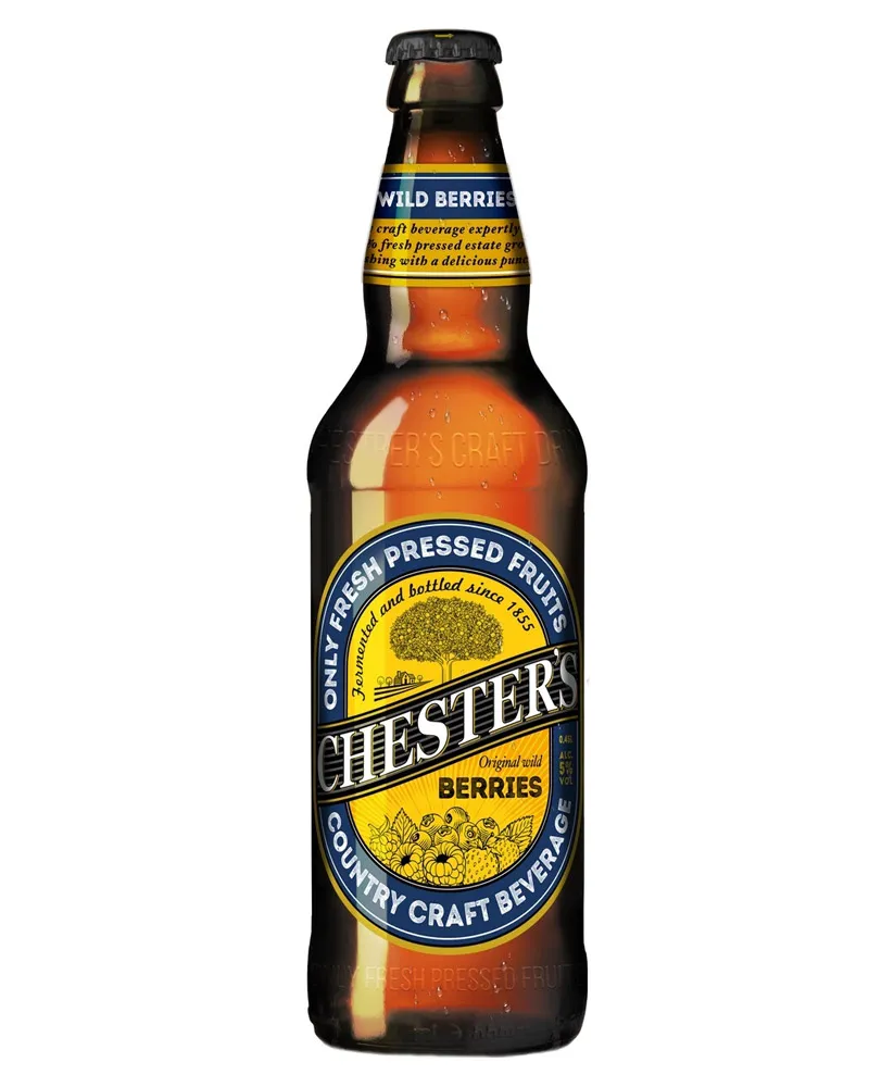 Купить Сидр Chester`s Berries Sweet 5% Glass (0,45 л) оптом в Алматы