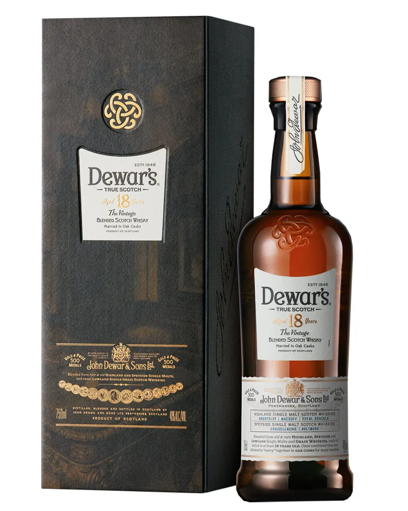 Купить Виски Dewar`s 18 YO 40% Gift Box (0,75 л) оптом в Алматы