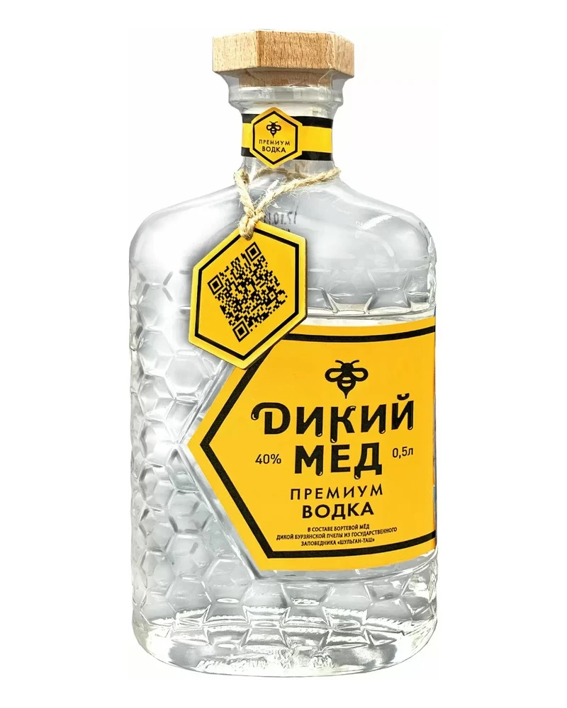 Купить Водка Дикий Мед 40 (0,5 л) оптом в Алматы