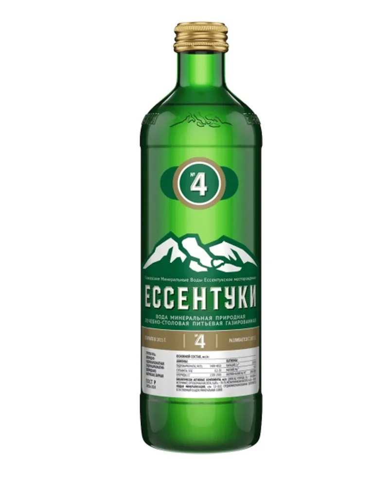Купить Вода Ессентуки № 4, glass (0,45 л) оптом в Алматы