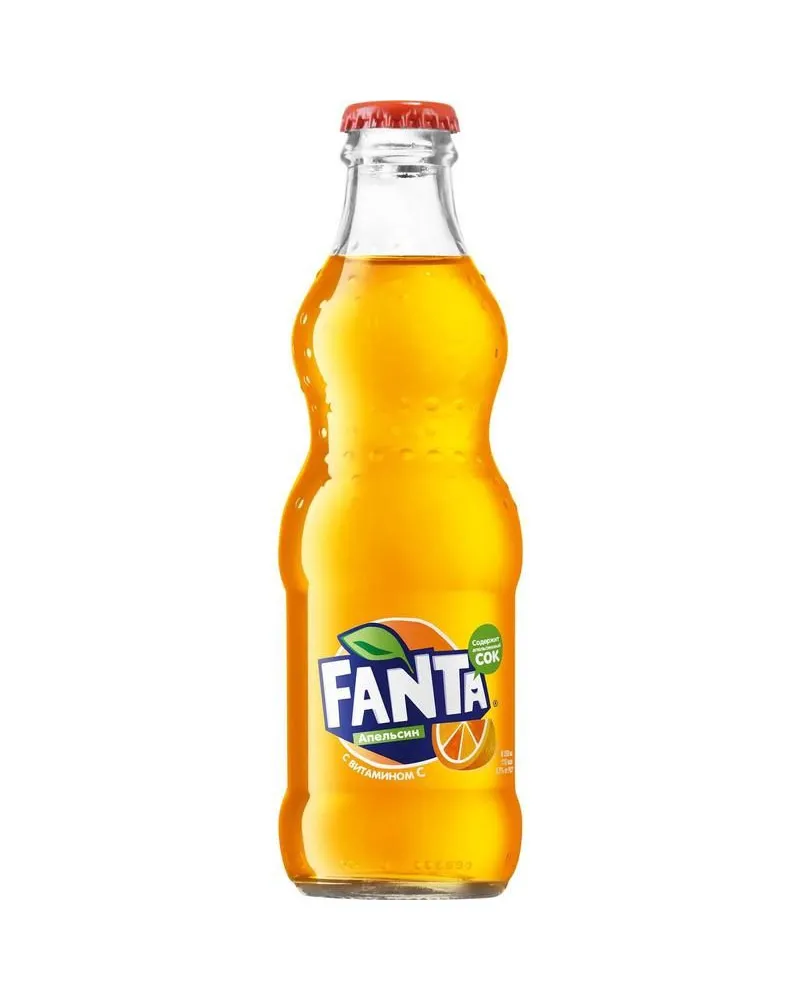 Купить Напитки Fanta Orange, glass (0,25 л) оптом в Алматы
