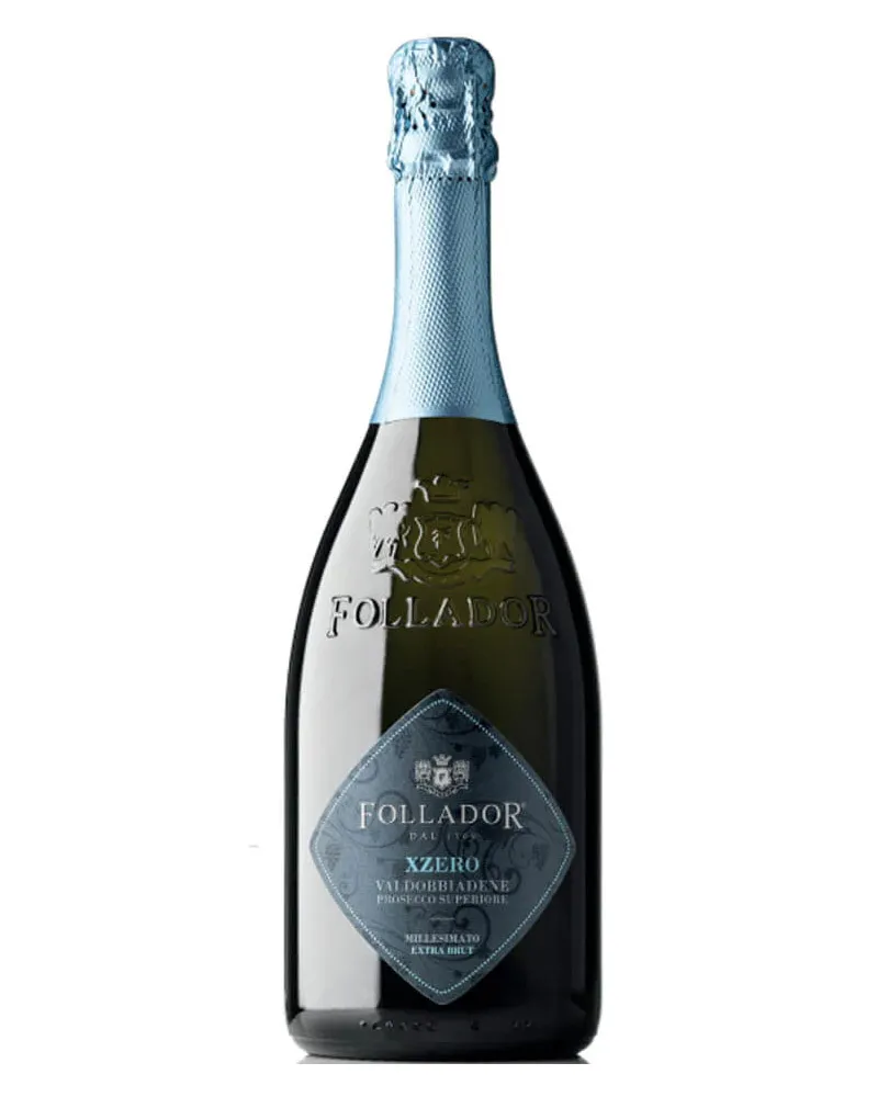 Купить Игристое вино Follador XZERO Valdobbiadene Prosecco Extra Brut Millesimato 11,5% (0,75 л) оптом в Алматы