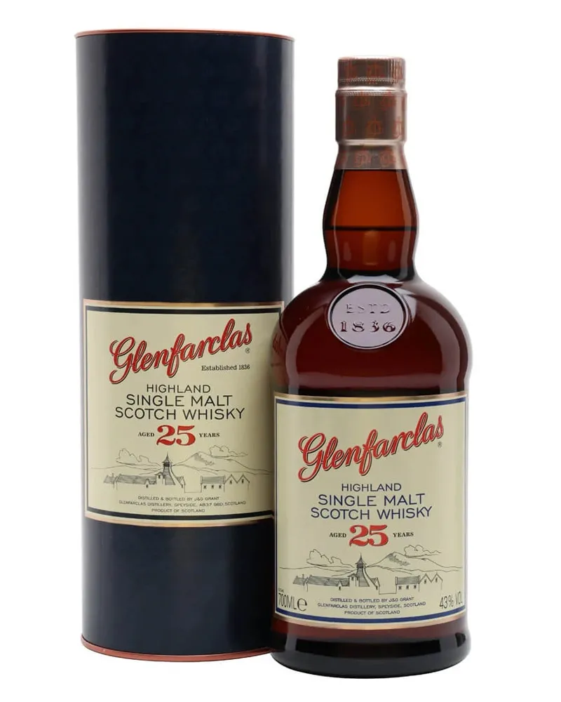 Купить Виски Glenfarclas 25 YO 43% in Tube (0,7 л) оптом в Алматы