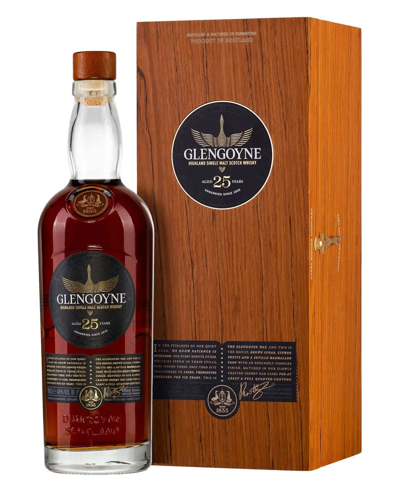 Купить Виски Glengoyne 25 YO 48% in Wooden Box (0,7 л) оптом в Алматы