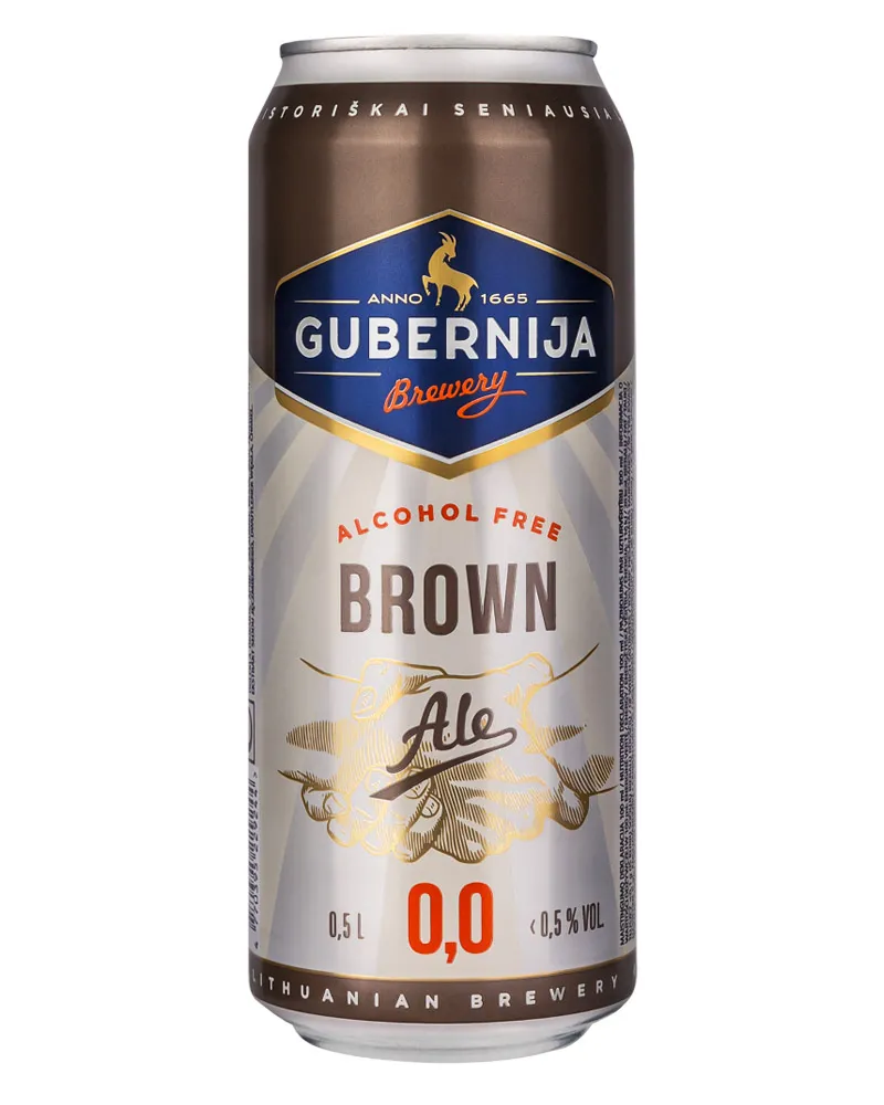 Купить Пиво Gubernija Brown Ale 0% Can (0,5 л) оптом в Алматы