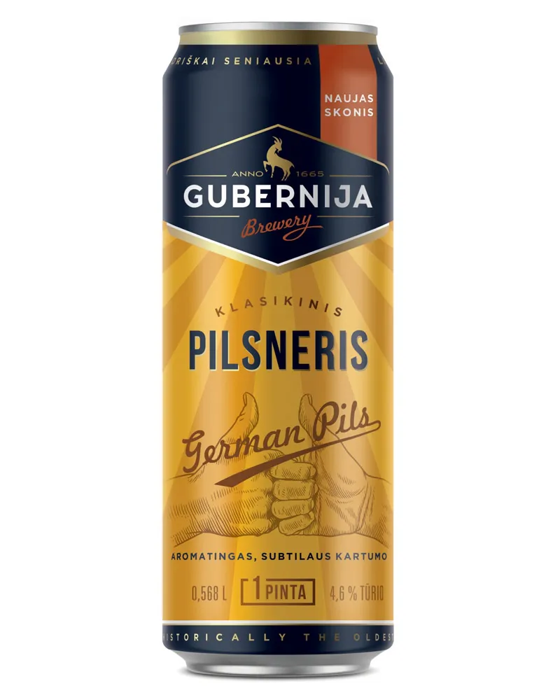 Купить Пиво Gubernija German Pils Pilsner 4,6% Can (0,568 л) оптом в Алматы