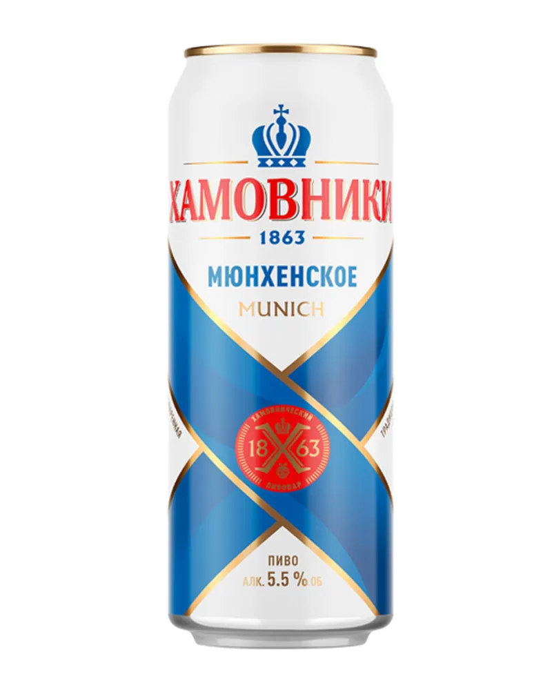 Купить Пиво Хамовники Мюнхенское can (0,45 л) оптом в Алматы