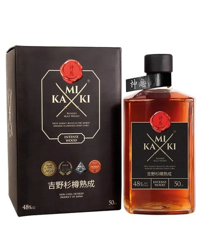 Купить Виски Kamiki Intense Wood 48%  in Box (0,5 л) оптом в Алматы