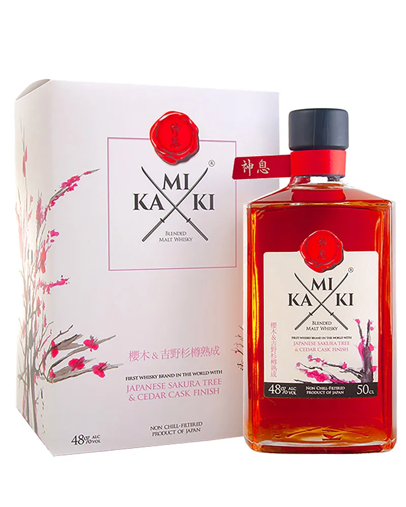 Купить Виски Kamiki Sakura Wood 48% in Box (0,5 л) оптом в Алматы