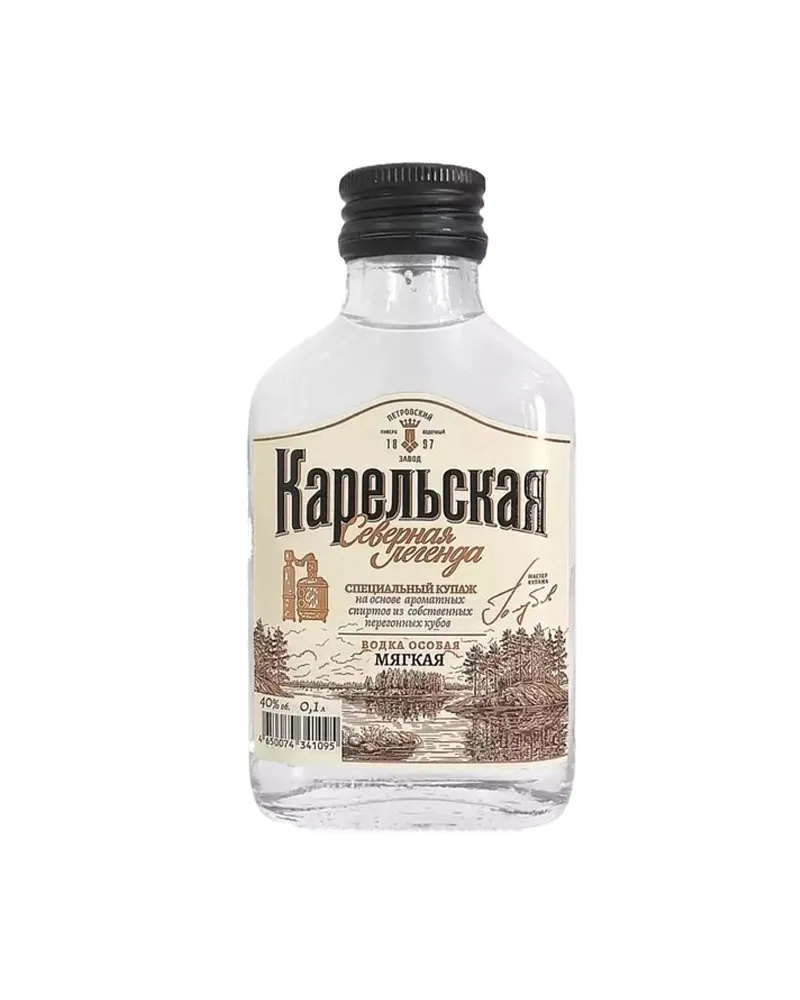 Купить Водка Карельская Северная Легенда 40% (0,1 л) оптом в Алматы