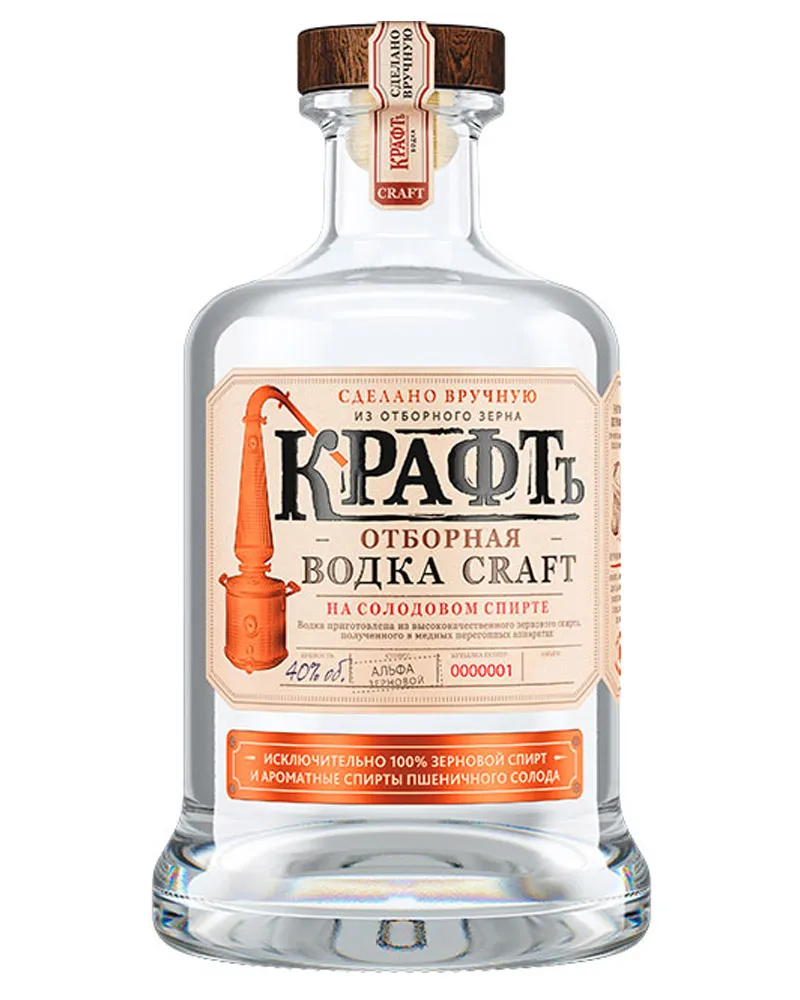 Купить Водка Крафтъ 40% (0,5 л) оптом в Алматы