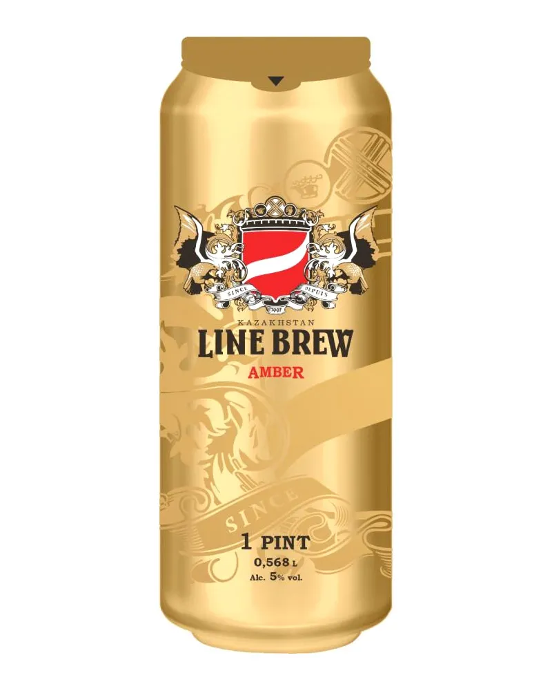 Купить Пиво Line Brew Amber 5% Can (0,568 л) оптом в Алматы