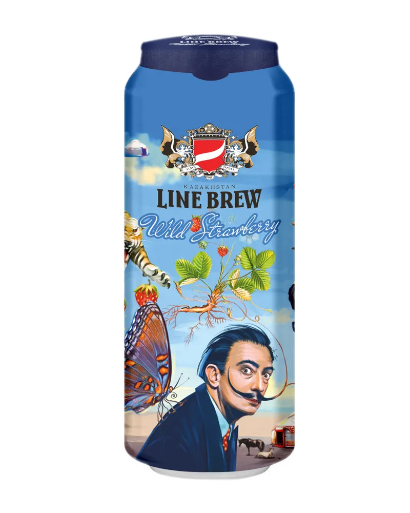 Купить Пиво Line Brew Wild Strawberry 4,5% Can (0,568 л) оптом в Алматы