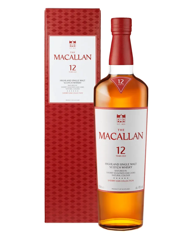 Купить Виски Macallan 12 YO Sherry Cask Matured 40% in Gift Box (0,7 л) оптом в Алматы