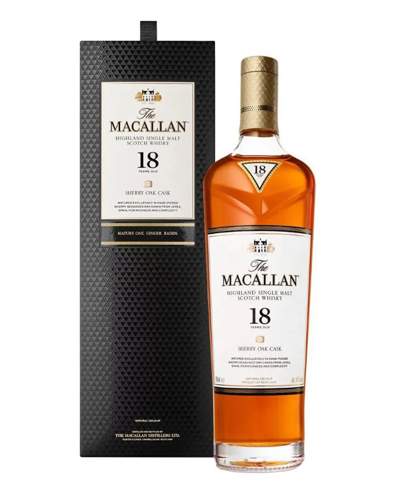 Купить Виски Macallan 18 YO Sherry Cask Matured 43% in Gift Box (0,7 л) оптом в Алматы