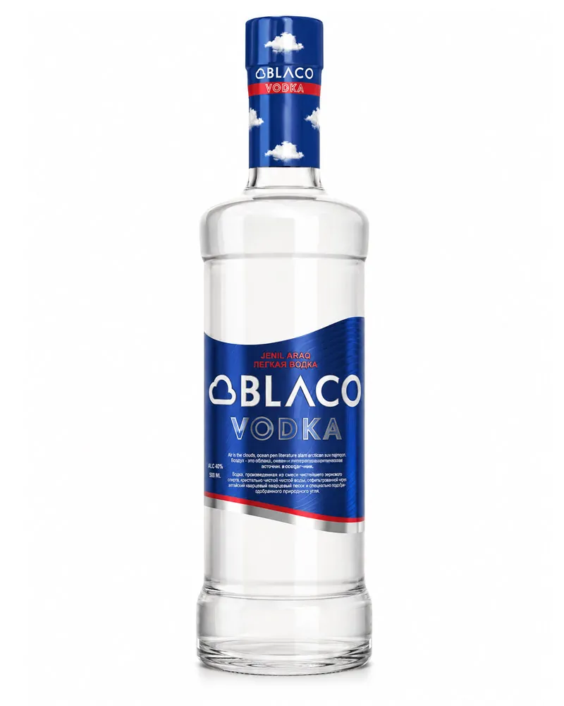 Купить Водка Oblaсo vodka 38% (0,45 л) оптом в Алматы