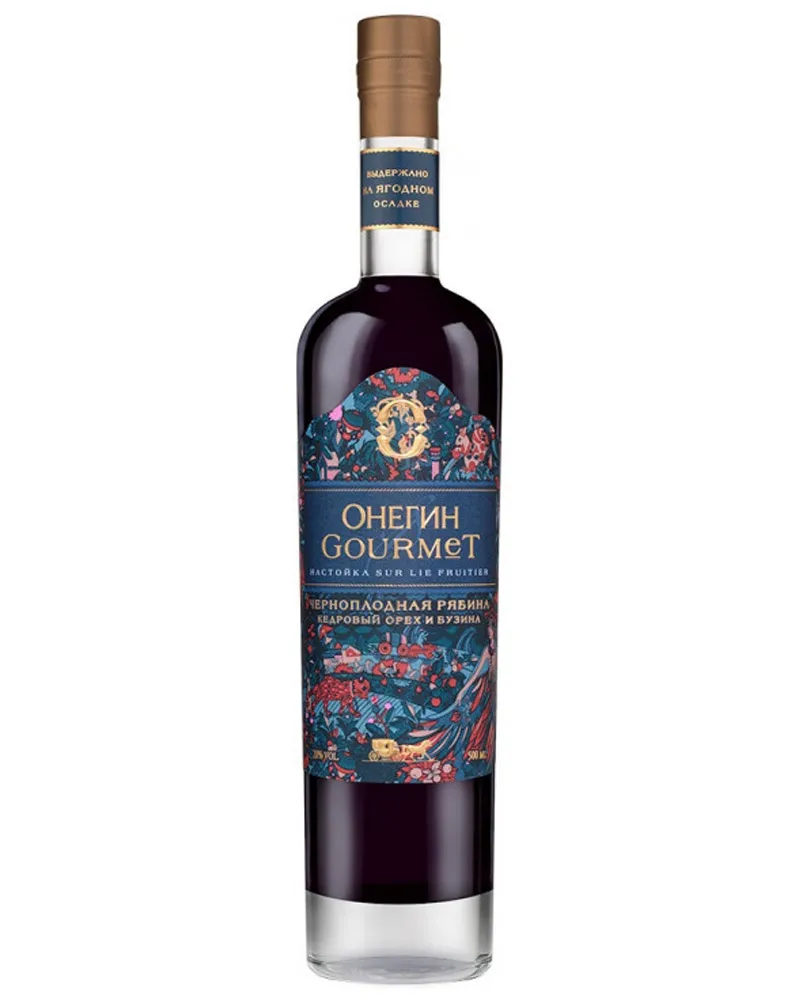 Купить Ликер Онегин Gourmet Черноплодная рябина, кедровый орех и бузина 20% (0,5 л) оптом в Алматы