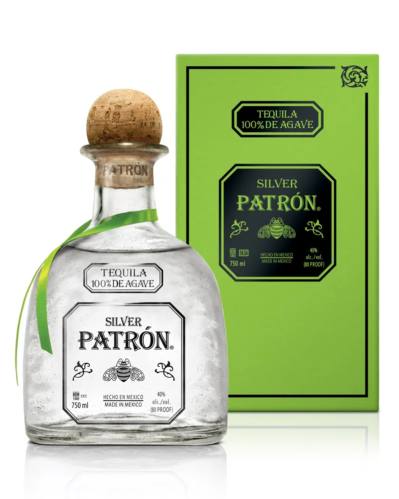 Купить Текила Patron Silver 40% in Box (0,75 л) оптом в Алматы