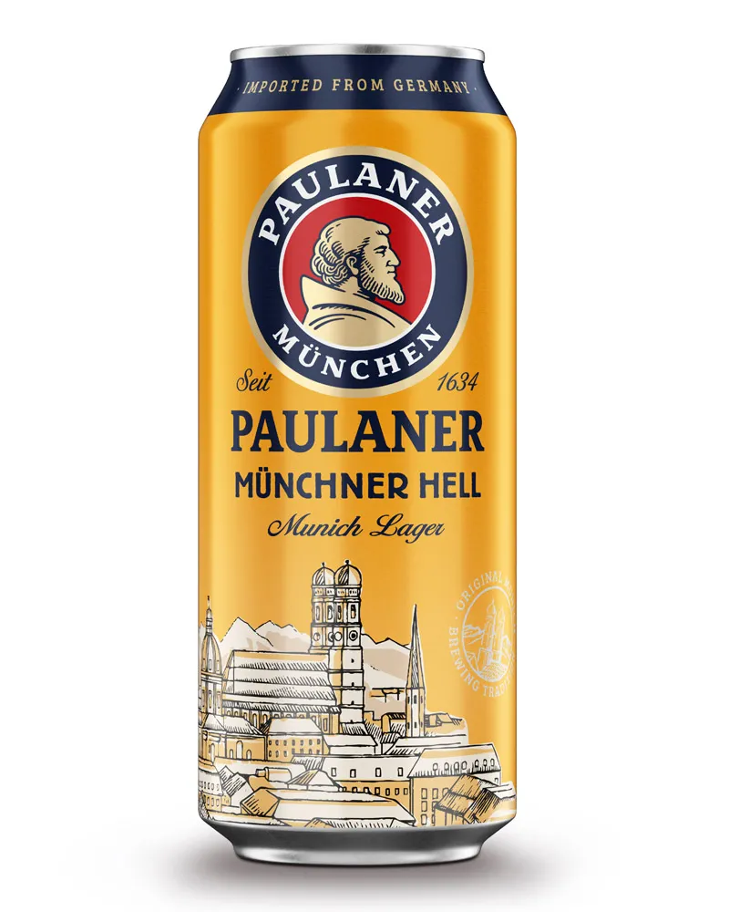 Купить Пиво Paulaner Munchner Hell 4,9% Can (0,5 л) оптом в Алматы