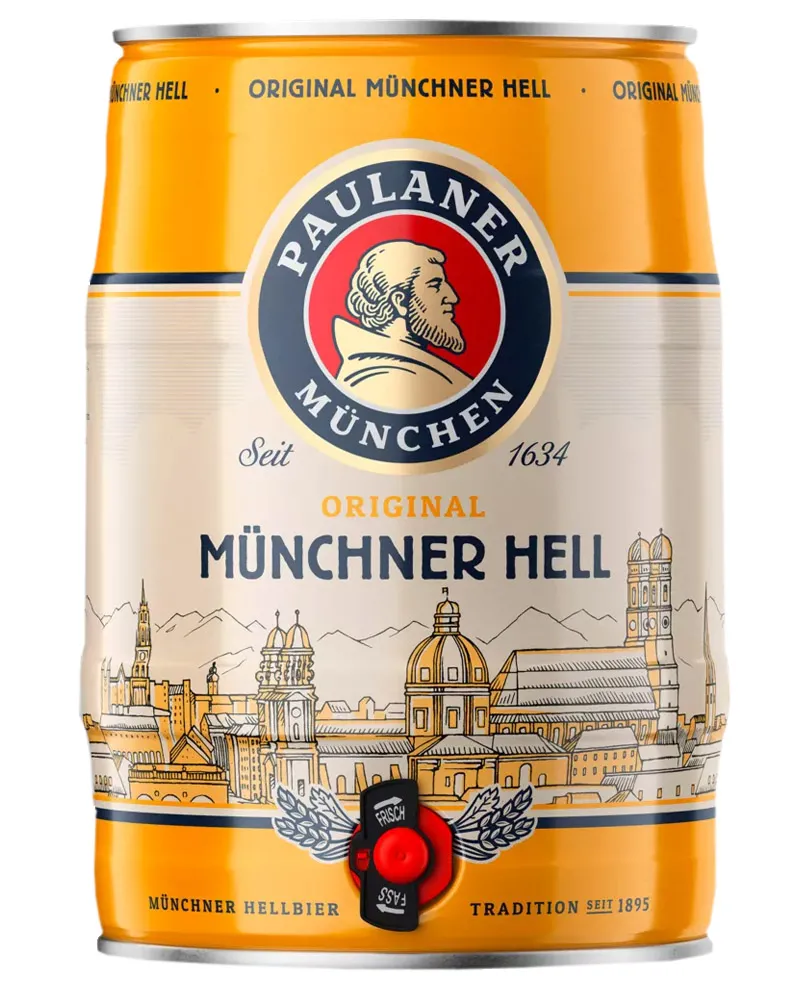 Купить Пиво Paulaner Munchner Hell 4,9% Can (5 л) оптом в Алматы