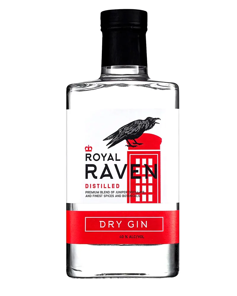 Купить Джин Royal Raven Dry Gin 40% (0,7 л) оптом в Алматы