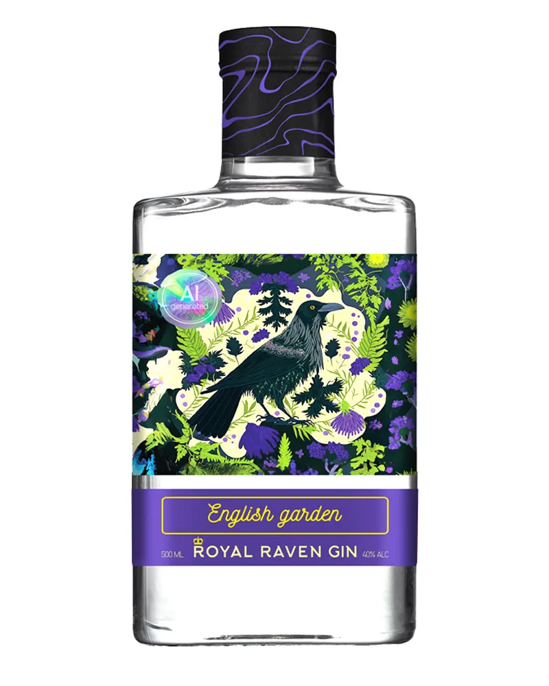 Купить Джин Royal Raven English Garden 40% (0,5 л) оптом в Алматы