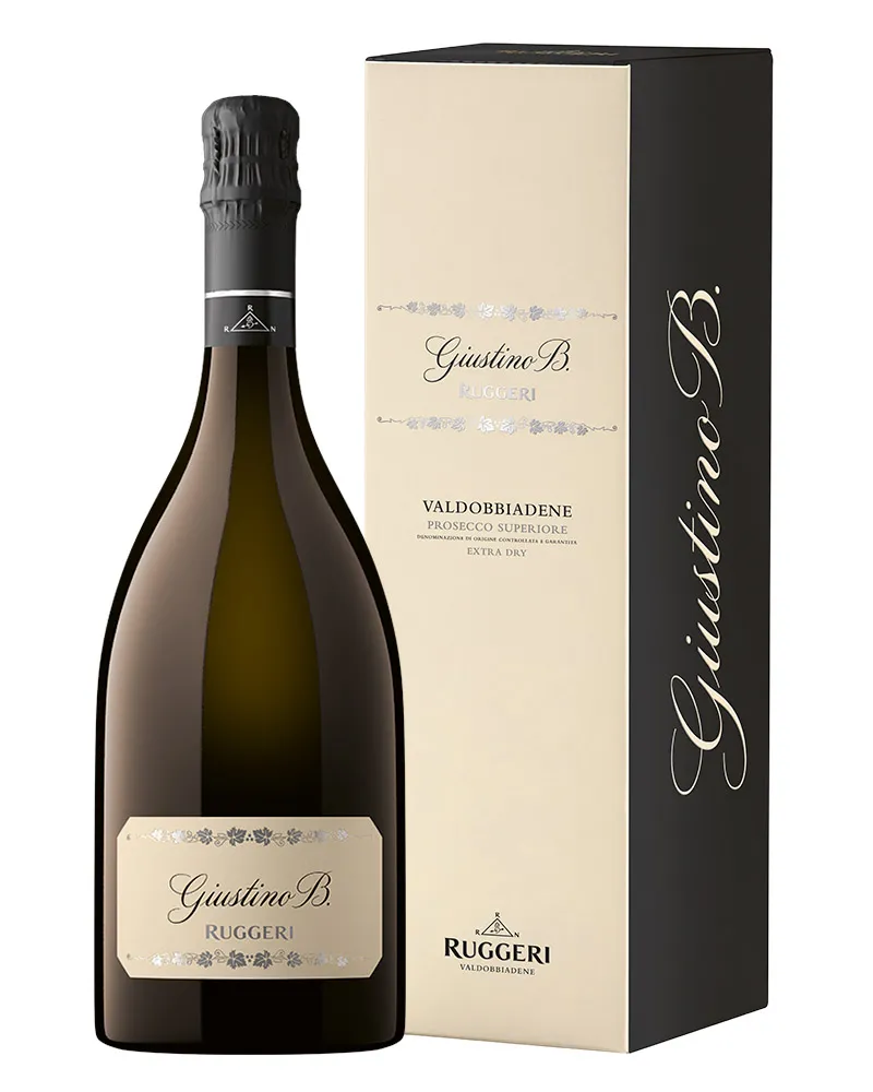 Купить Игристое вино Ruggeri Giustino B. Valdobbiadene Prosecco Extra Dry 11,5% in Box (0,75 л) оптом в Алматы