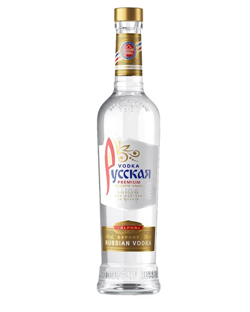 Купить Водка Русская Premium на спирте Альфа 40% (0,5 л) оптом в Алматы