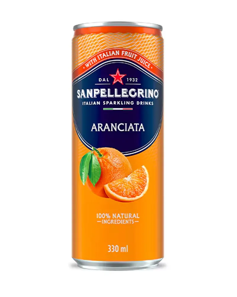 Купить Напитки San Pellegrino Aranciata, can (0,33 л) оптом в Алматы