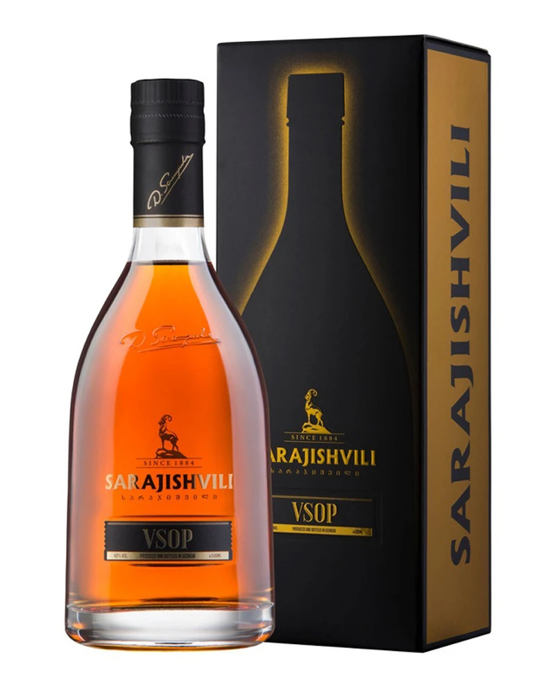 Купить Бренди Sarajishvili V.S.O.P. 40% in Box (0,7 л) оптом в Алматы