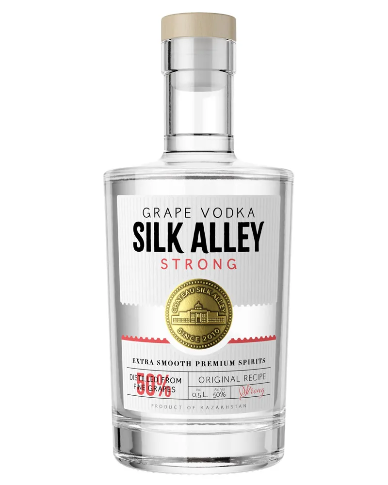 Купить Водка Silk Alley Strong Grape Vodka 50% (0,5 л) оптом в Алматы