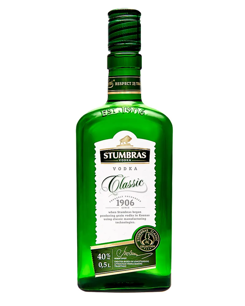 Купить Водка Stumbras Classic 40% (0,5 л) оптом в Алматы