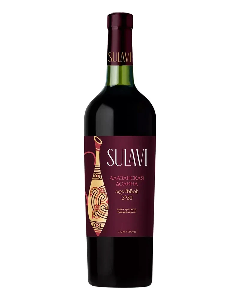 Купить Вино Sulavi Алазанская долина Red (0,75 л) оптом в Алматы