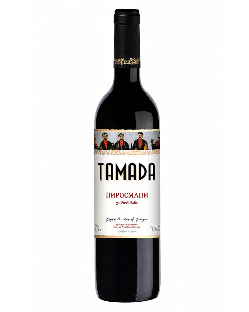 Купить Вино Tamada Pirosmani Red Semi-Sweet 11,5% (0,75 л) оптом в Алматы