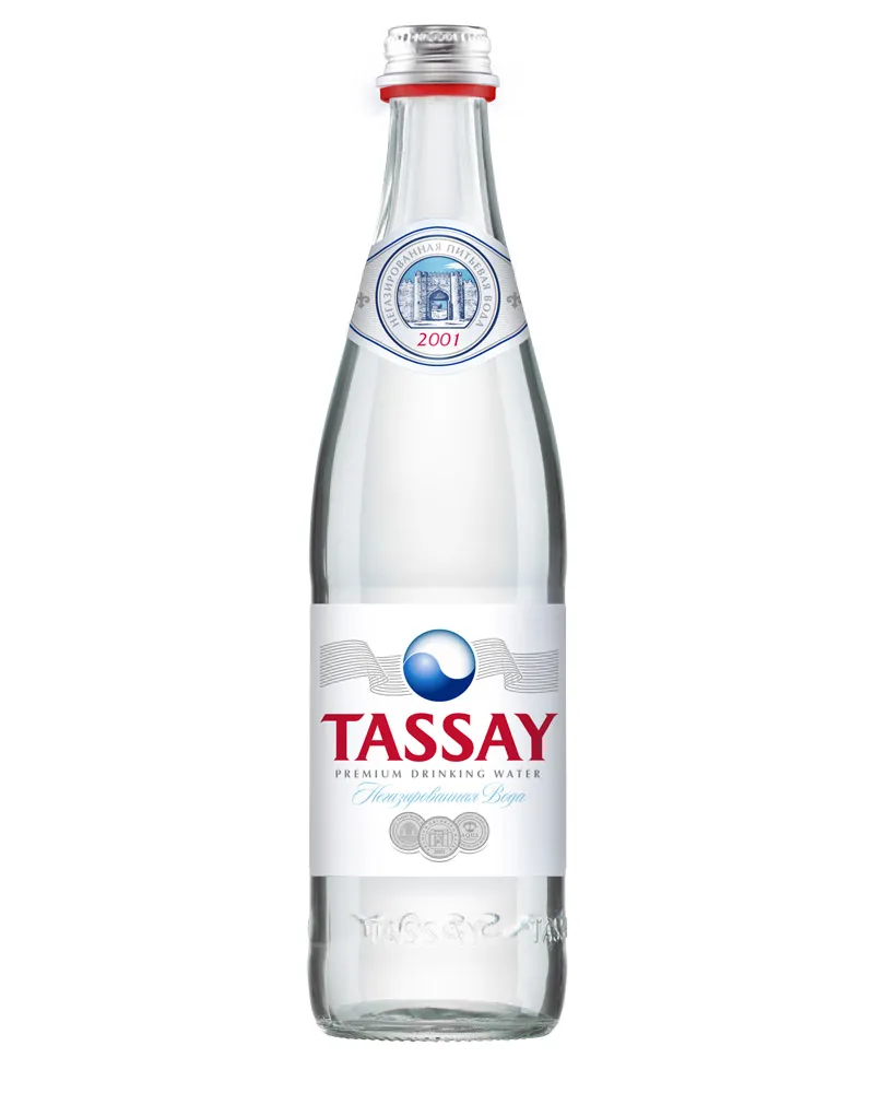 Купить Вода Tassay негазированный, glass (0,5 л) оптом в Алматы