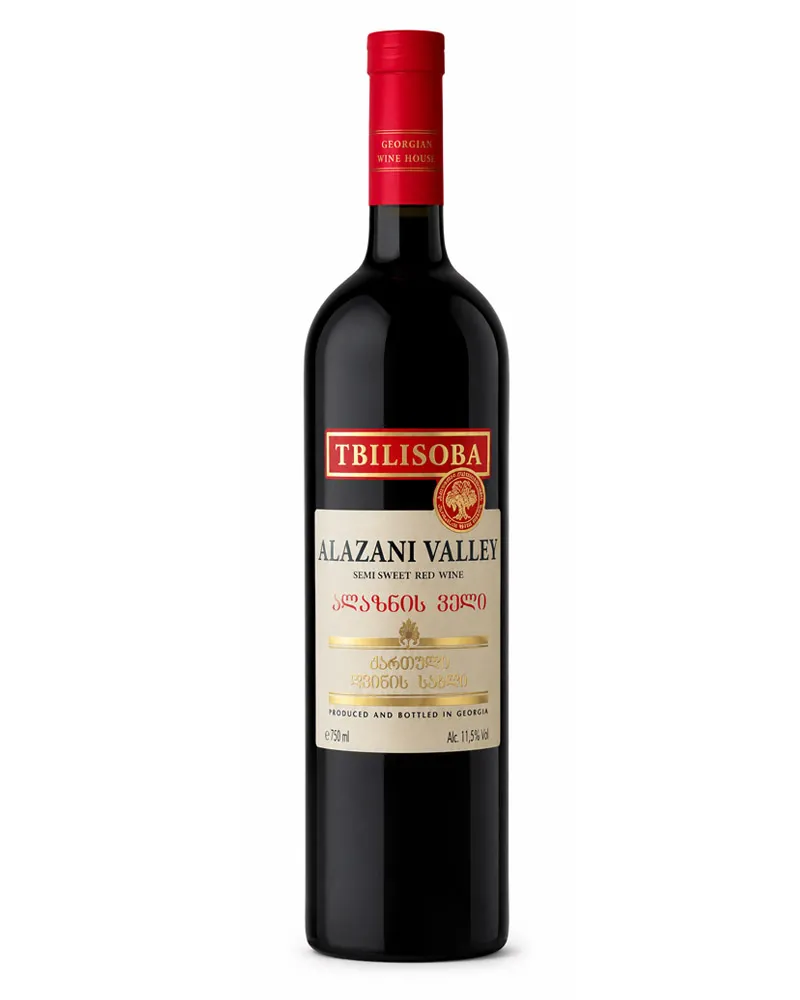 Купить Вино Tbilisoba Alazani Valley Red 11% (0,75 л) оптом в Алматы