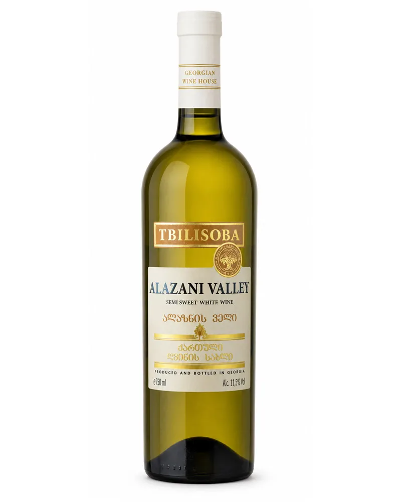 Купить Вино Tbilisoba Alazani Valley White 11% (0,75 л) оптом в Алматы
