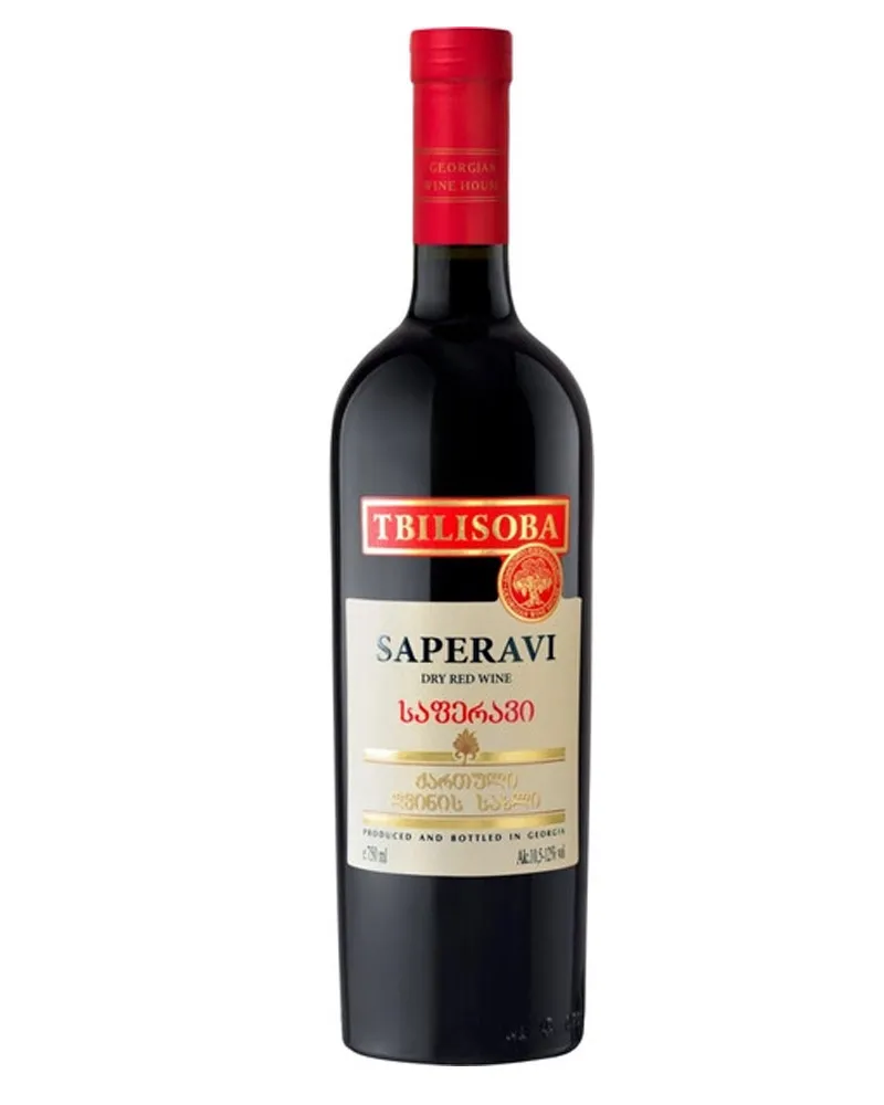 Купить Вино Tbilisoba Saperavi 11,5% (0,75 л) оптом в Алматы