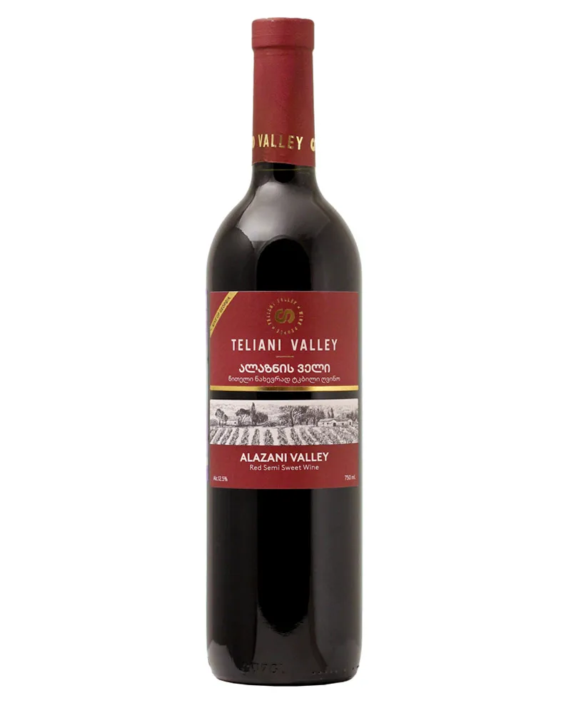 Купить Вино Teliani Valley, Алазанская долина красное 12% (0,75 л) оптом в Алматы