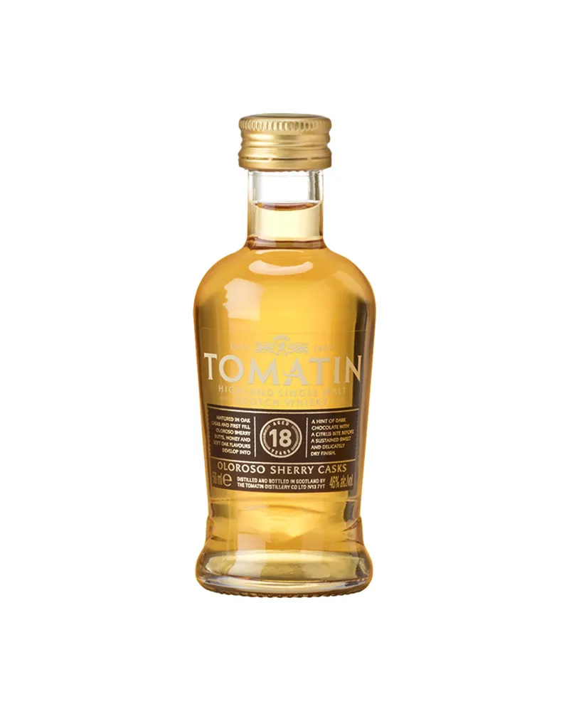 Купить Виски Tomatin 18 YO 46% in Box (0,05 л) оптом в Алматы